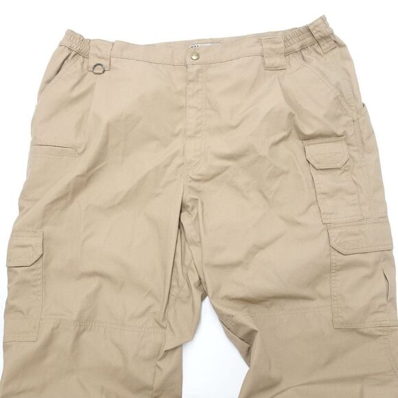 5.11 Tactical Cargo Pants Men's 40 X 30 Khaki Polyester Mid-Rise Straight Leg - Picture 3 of 8